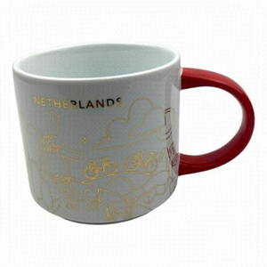 STARBUCKS NETHERLANDS Holiday Christmas You Are Here Series Coffee Tea Mug 14 oz